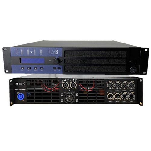 LA8  4 x1500w 8Ohm digital power amplifier with DSP